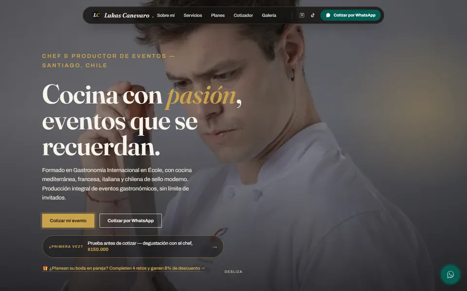 Portada de lukascanevaro.com